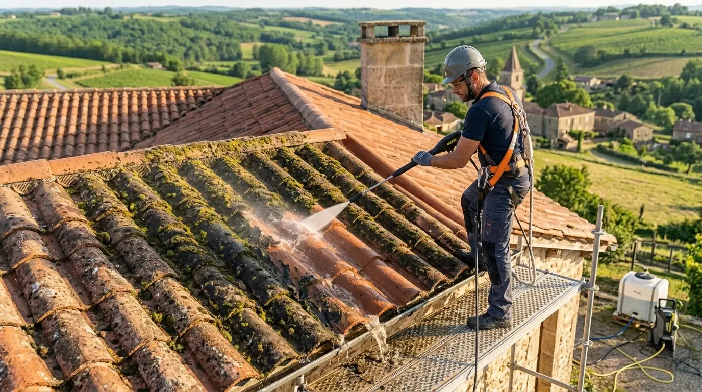 Nettoyage toiture